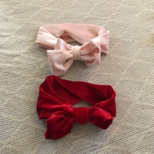 Velvet infant headbands